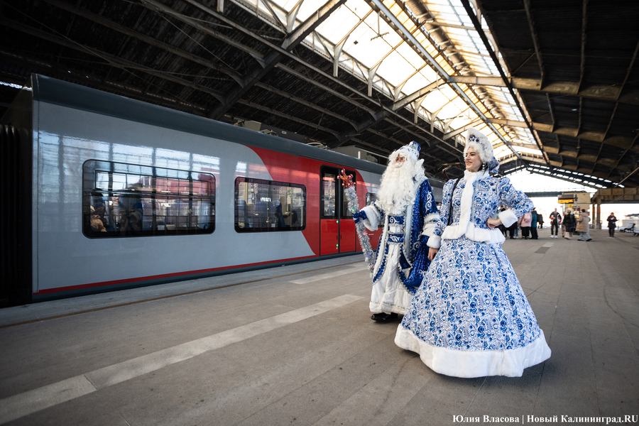 В города Калининградской области прибудет новогодний поезд с Дедом Морозом