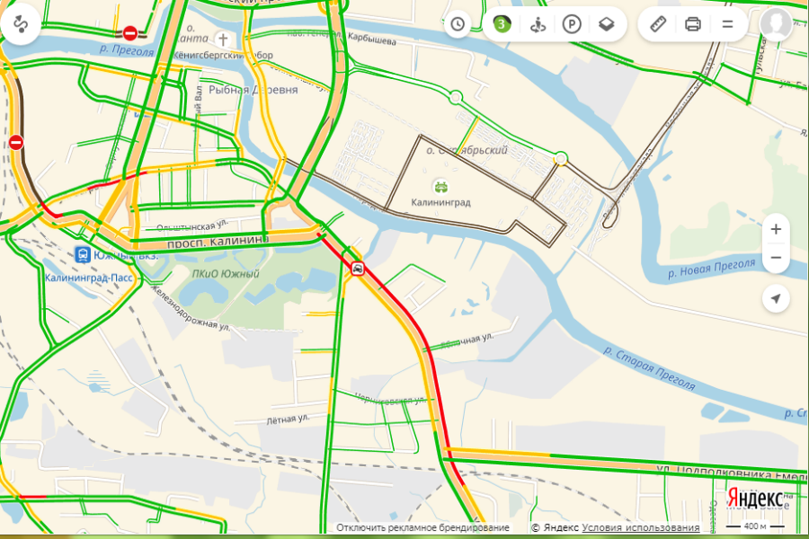 Карта преголи калининград