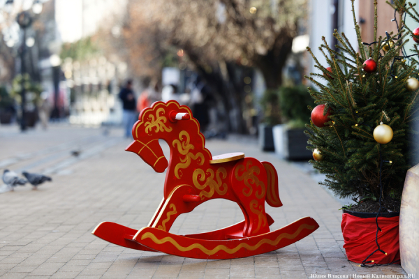 В царстве огненной лошади: как украсили Зеленоградск к Новому году (фото)