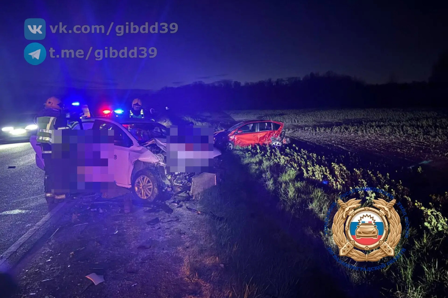 В Гвардейском районе при столкновении двух автомобилей пострадали водители