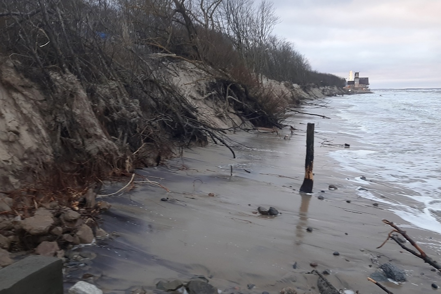 Укрепить берег на востоке Зеленоградска планируют за 147,5 млн рублей (фото)