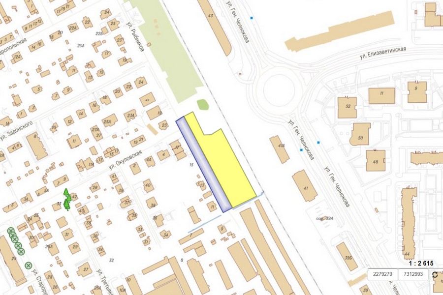 За ж/д путями у кольца ул. Челнокова и Елизаветинской разрешили вырубить 286 деревьев