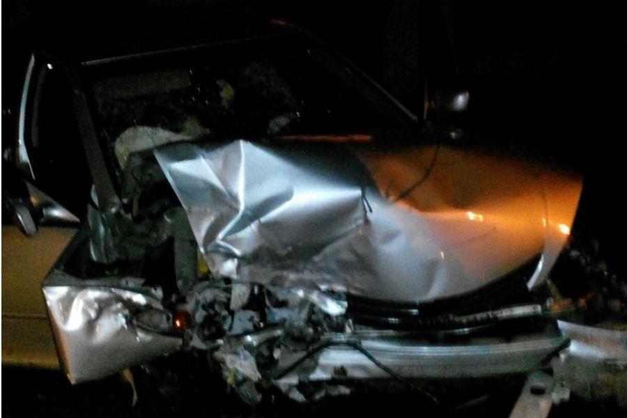 Очевидцы: ночью в Калининграде нетрезвый водитель устроил серьезное ДТП (фото)