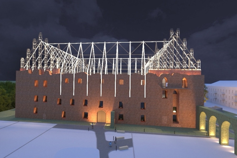 Артюх: монтаж кровельного каркаса на замке Рагнит сдвинулся из-за дефицита кадров