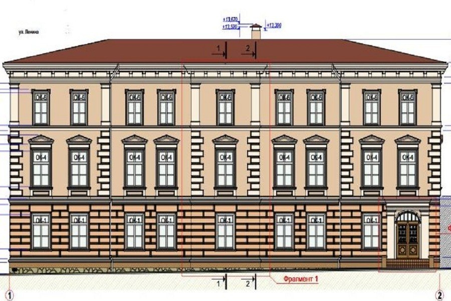 В Зеленоградске восстановили архитектурные элементы на историческом здании