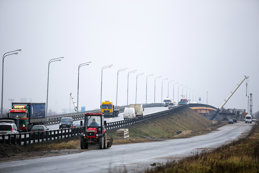 В Калининграде до конца года намерены пустить движение по новому путепроводу над Советским