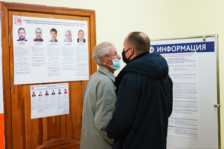 «Единая Россия» опережает КПРФ на 17,5% на выборах в Госдуму в Калининградской области