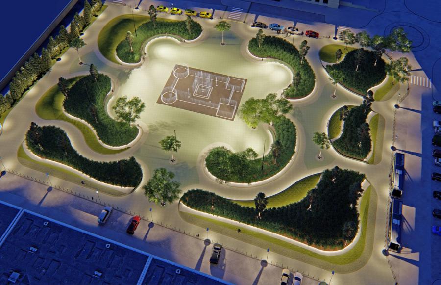 Калининградцы выбрали название для нового сквера с фонтаном на Ленинском