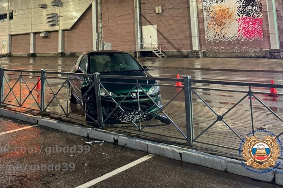 В Калининграде автомобилистка на ходу выпрыгнула из потерявшего управление «Пежо» (видео)