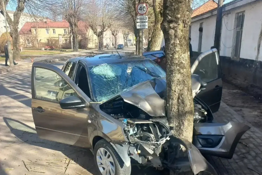 В Правдинске «Лада» врезалась в дерево, водитель погиб, три пассажира пострадали