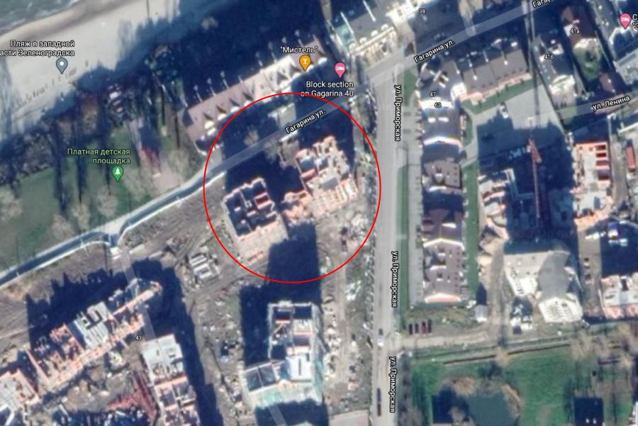 В Зеленоградске разрешили построить пятиэтажный дом на ул. Гагарина у моря