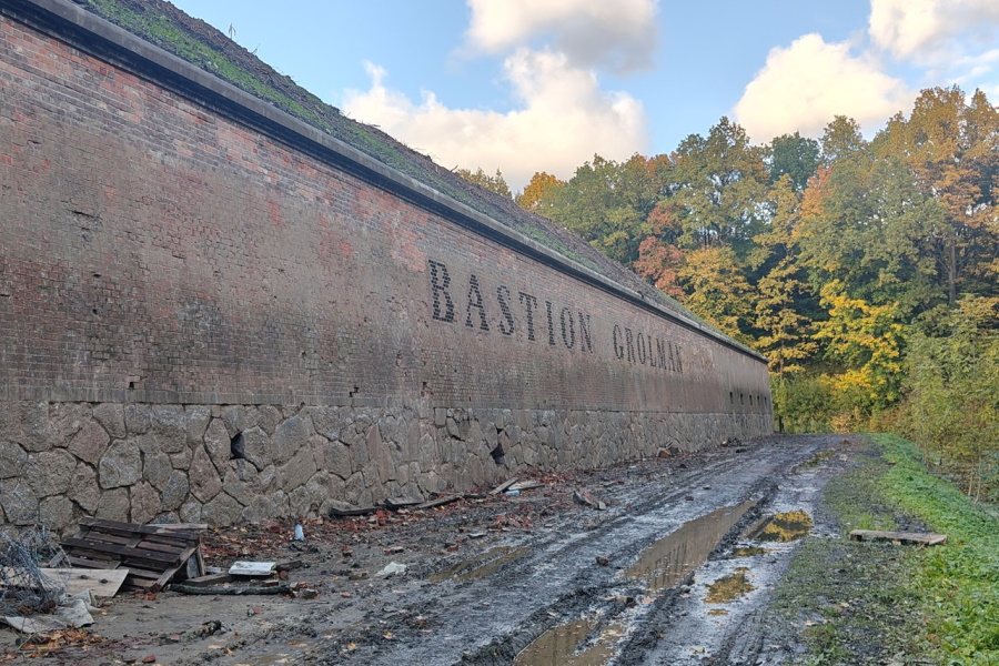 На бастионе Грольман провели масштабную рубку деревьев (фото)