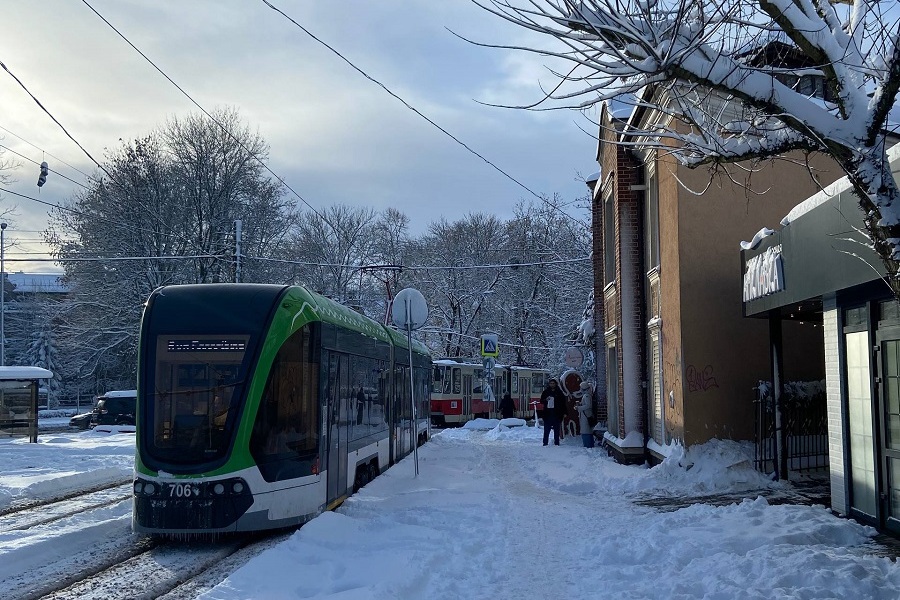 В Калининграде трамвай-«пятерку» вновь временно пустили по маршруту «тройки» (фото)