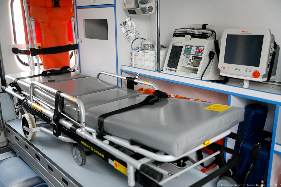 В Калининграде не справившийся с управлением водитель пострадал в ДТП