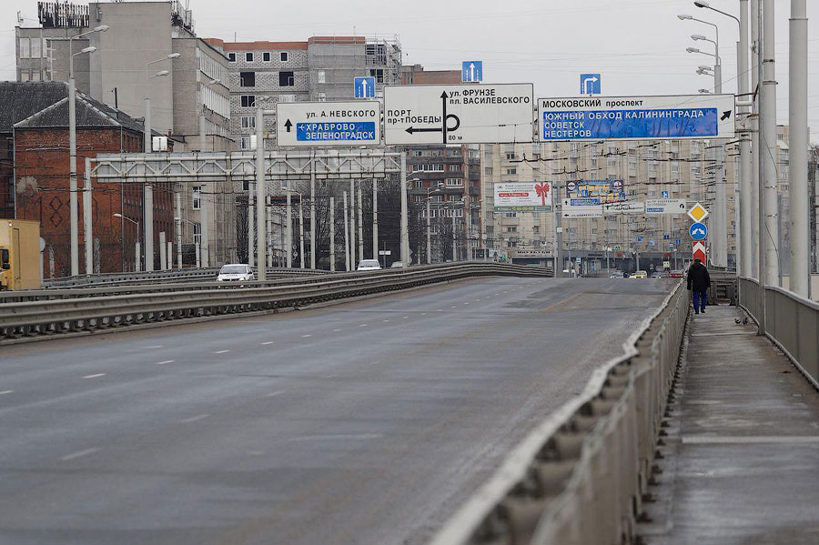 Движение по Второй эстакаде в Калининграде возобновилось