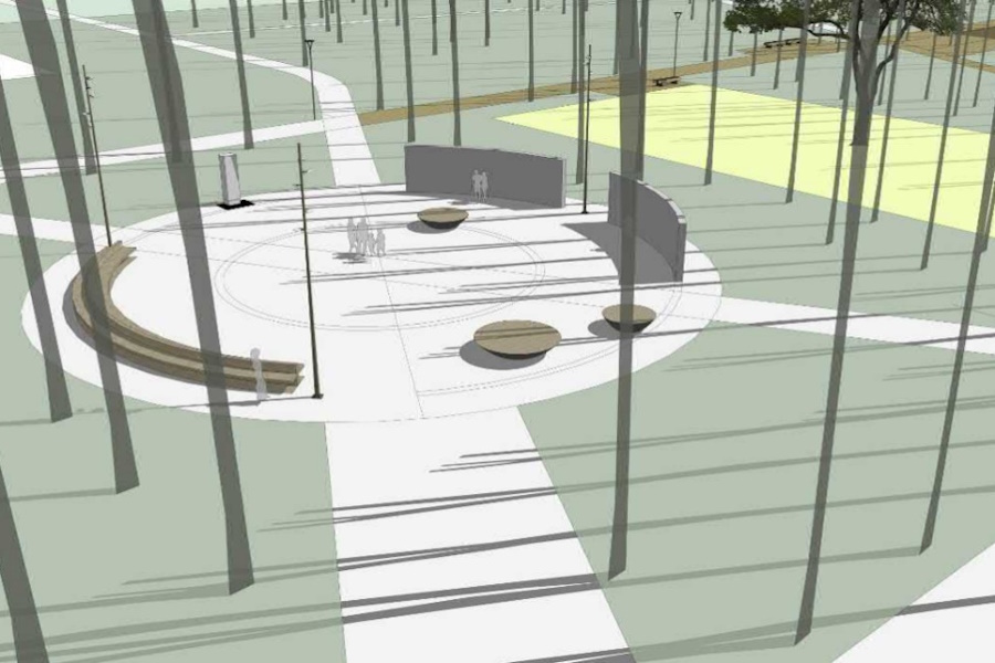 Парк Гагарина намерены закрыть для посещения на время строительства дорожек