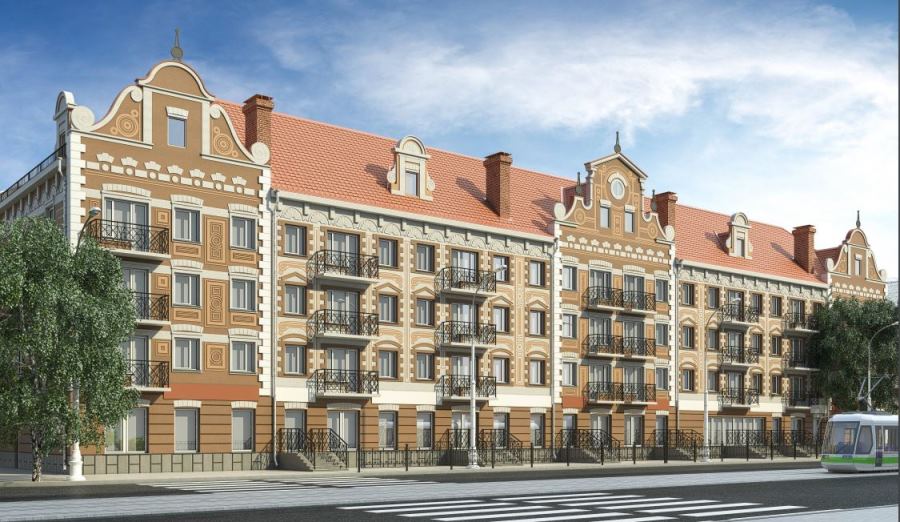 На Ленинском проспекте Калининграда начался ремонт фасадов