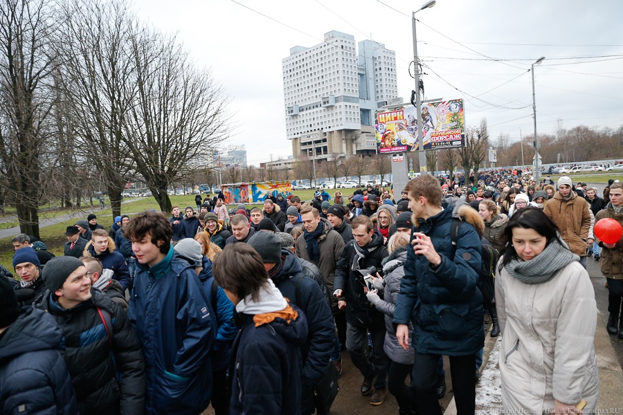 Администрация Калининграда насчитала на встрече с Навальным 850 человек