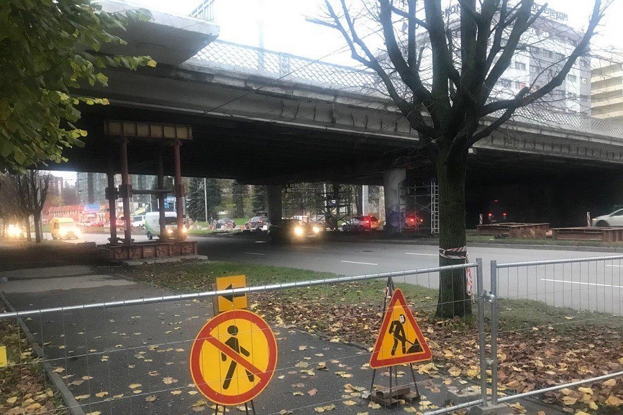 Мэрия: работы на эстакадном мосту вошли в заключительную стадию