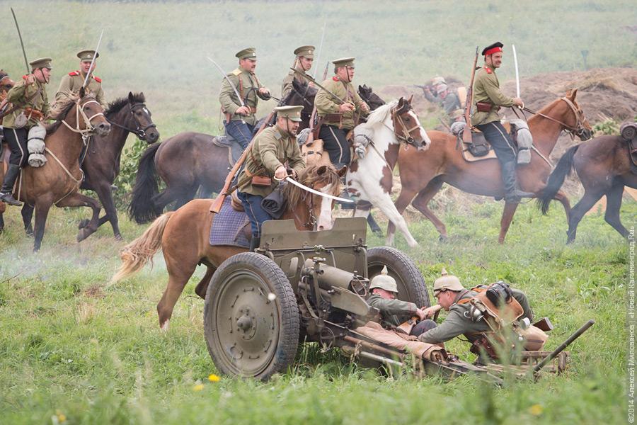 На фестивале «Гумбинненское сражение-1914» реконструируют битву времен ВОВ
