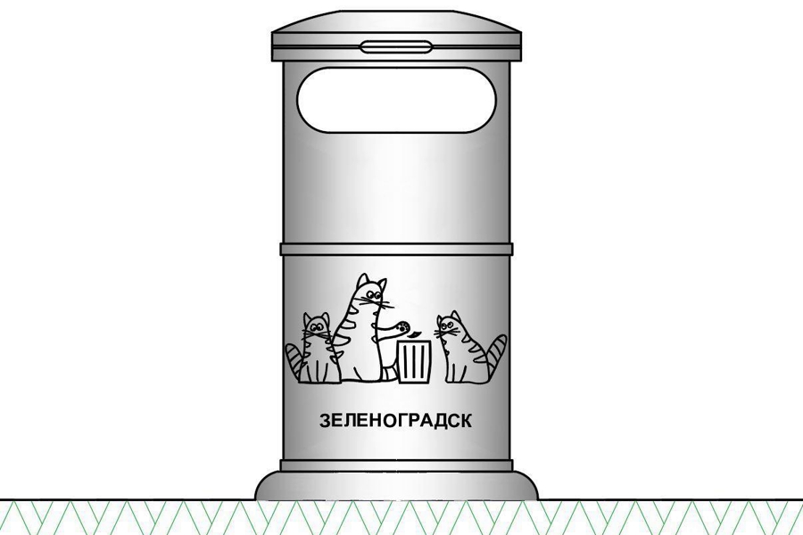 В Зеленоградске хотят установить чугунные урны с котами (фото)