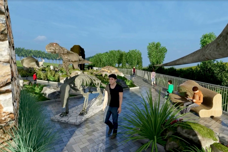 На Янтарном комбинате хотят открыть парк динозавров (видео)