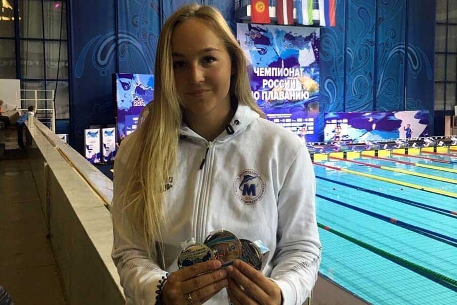 Калининградка завоевала три серебряные медали чемпионата России по плаванию