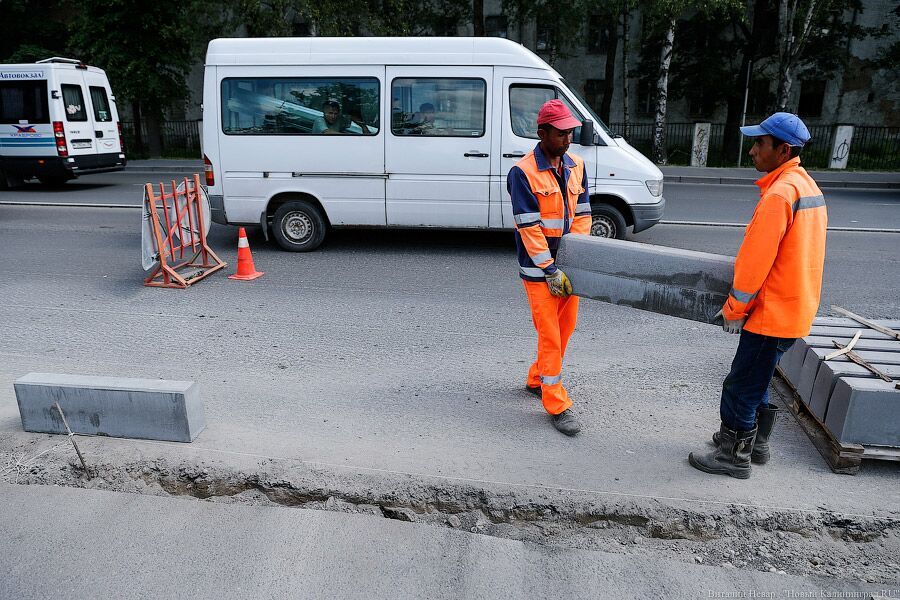 В Калининграде идет ремонт на 12 улицах