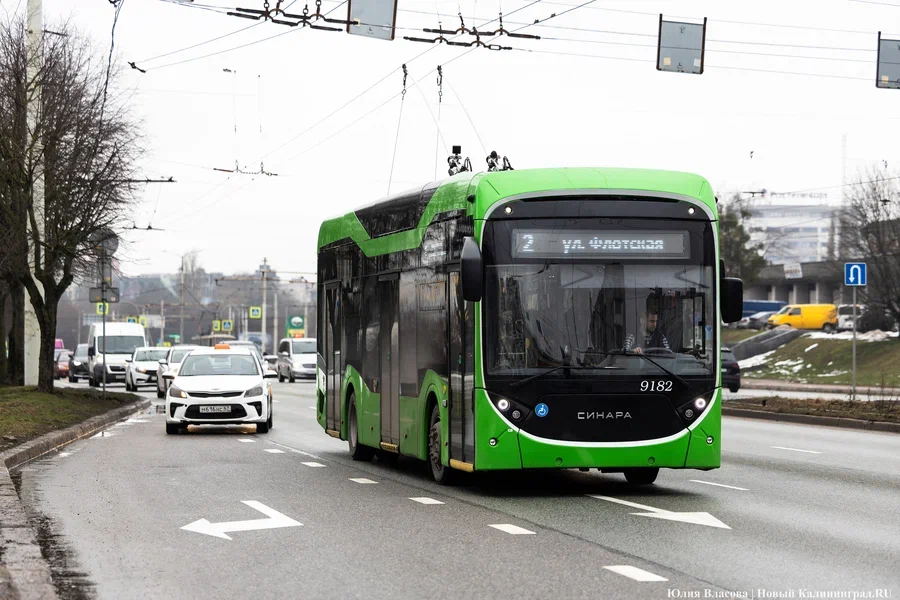 Беспрозванных: в Калининграде полностью обновили троллейбусы
