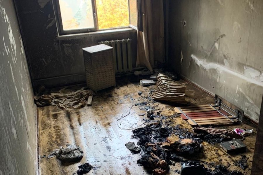 При пожаре на Сергеева погибла 41-летняя женщина, прикованная к постели