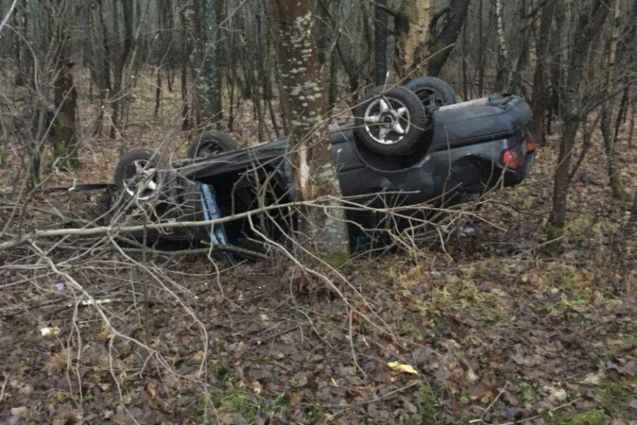 Очевидцы: на трассе «Янтарный — Калининград» «БМВ» вылетел в кювет (фото)