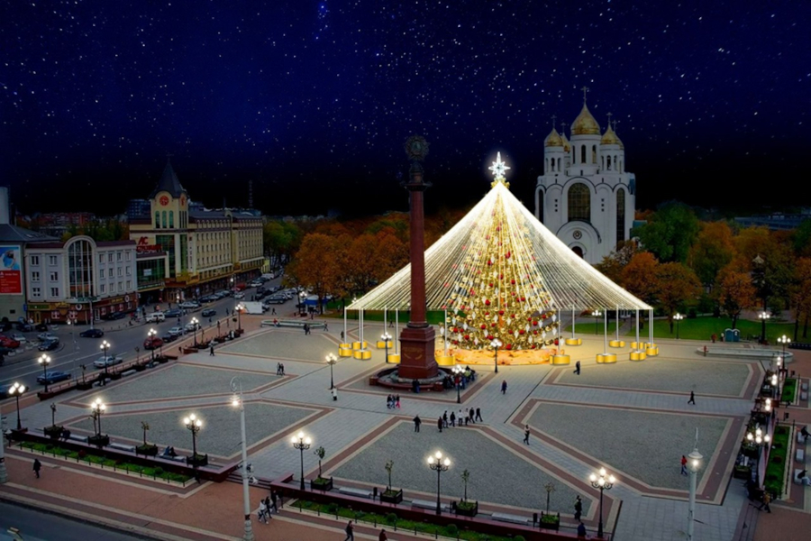 Мэрия выделяет на новогоднее оформление площади Победы 73 млн рублей