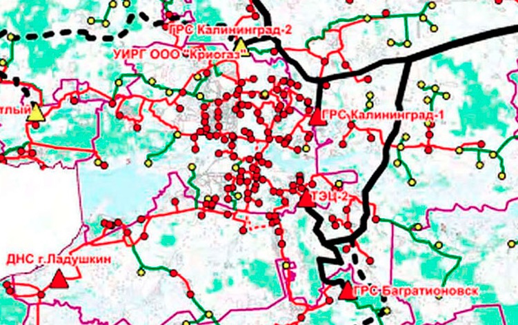 Карта газификации калининградской области