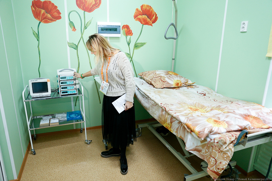 София Лагутинская в новой паллиативной палате в ДОБ.